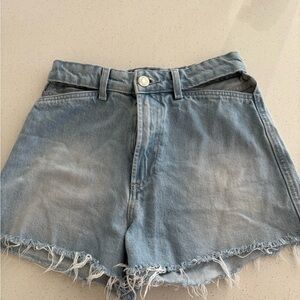 Zara Light Blue Jean Shorts